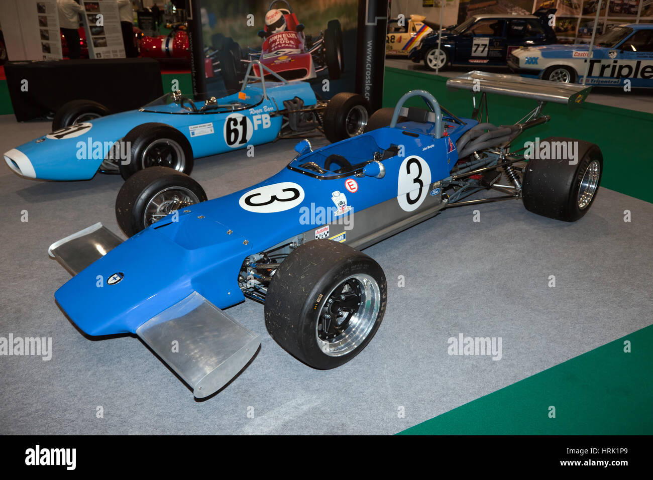 Die Crossle-Ständer mit 22F, an der historischen Motosport International 2017 Stockfoto