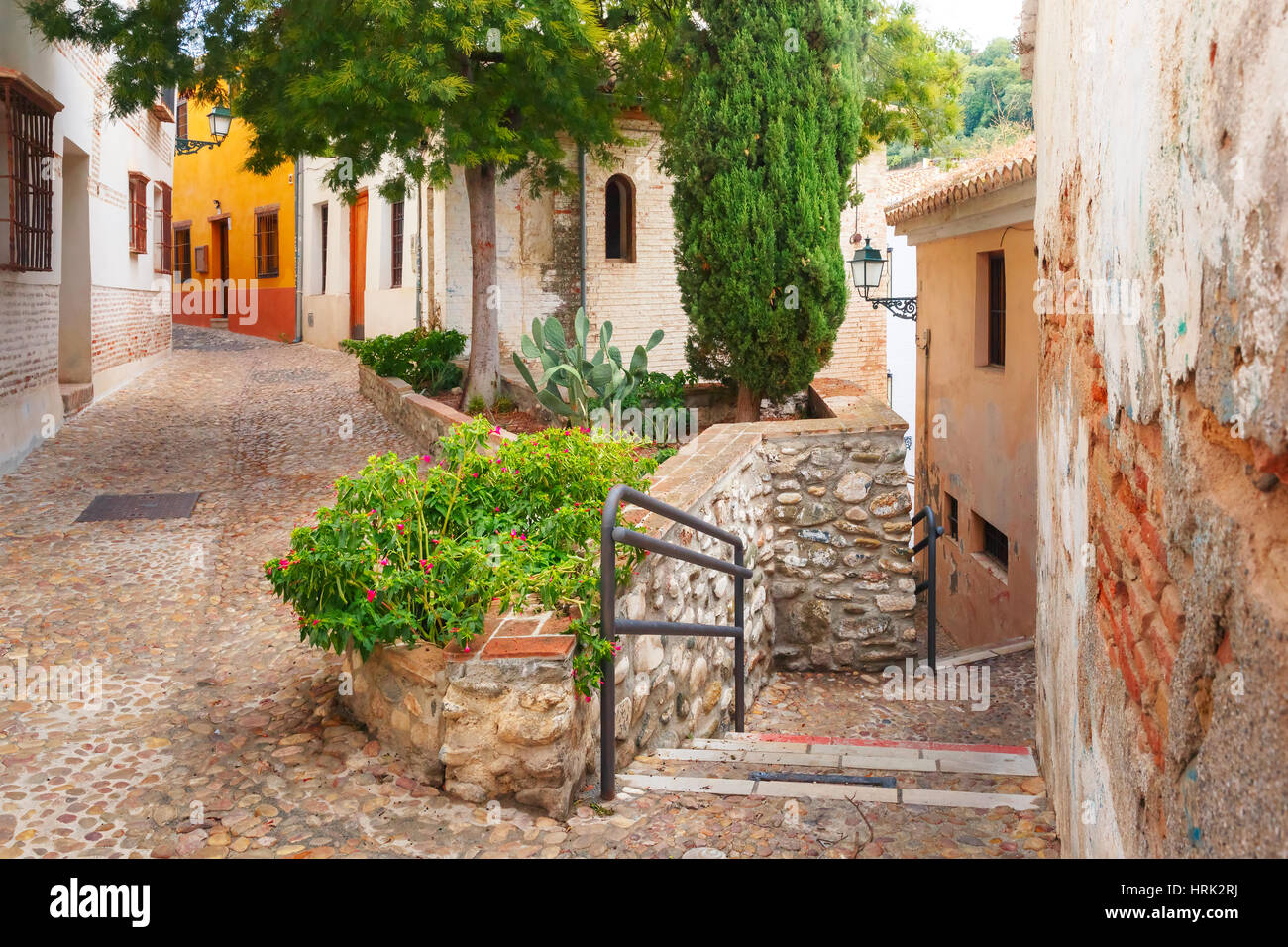 Blick auf die alte Stadt, Granada, Andalusien, Spanien Stockfoto