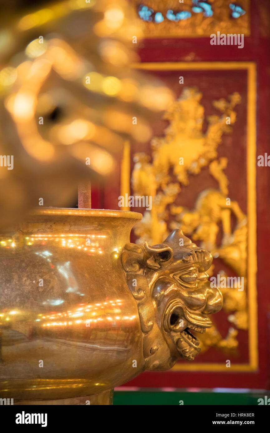 Man Mo Tempel, Sheung Wan, Hong Kong Island, Hongkong, China Stockfoto