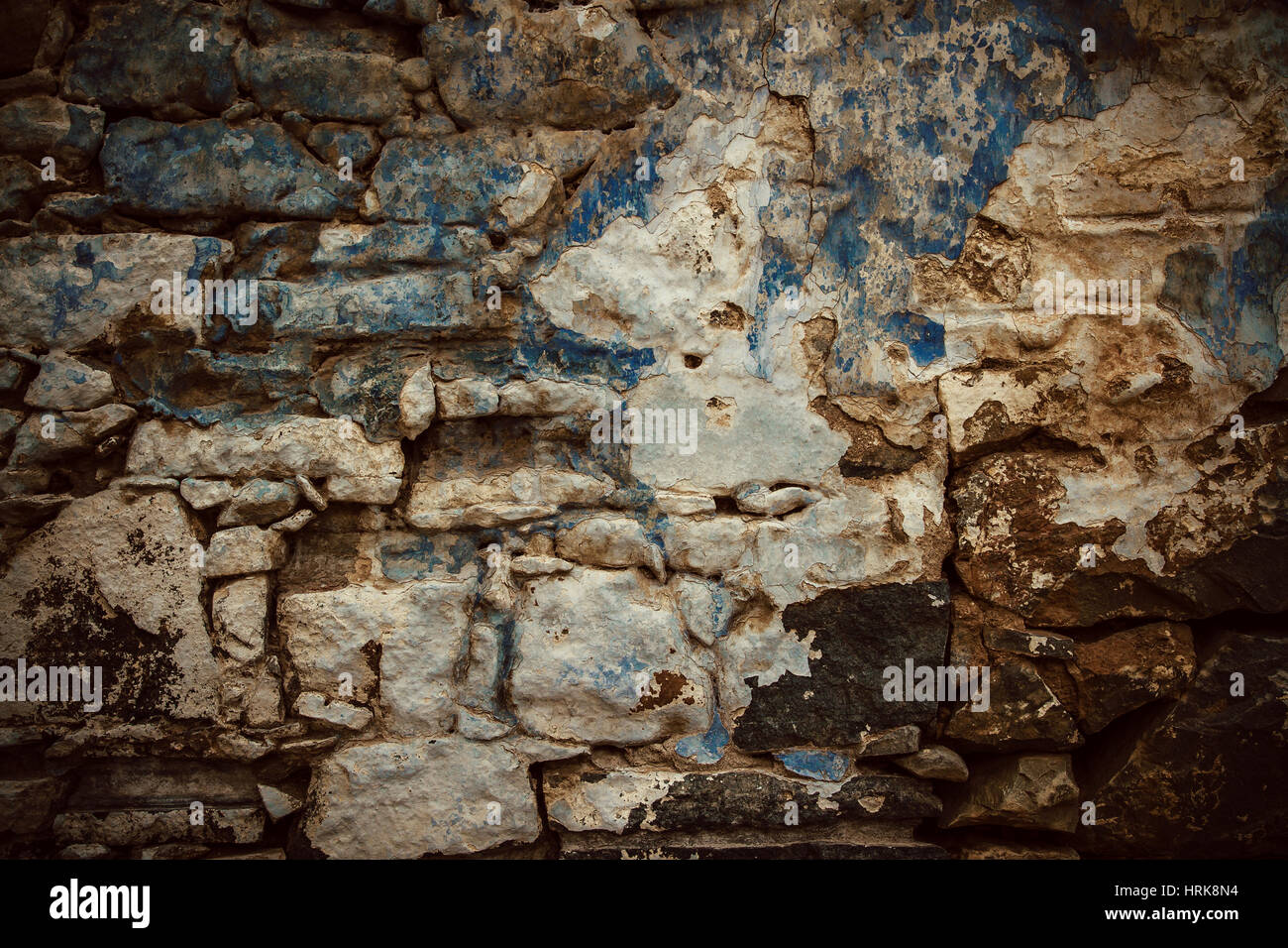 Schmutzig, verkratzt alte Mauer als Hintergrund Stockfoto