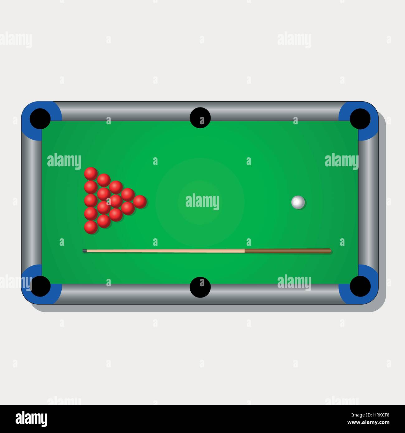 Billard Tisch Abbildung Stock Vektor