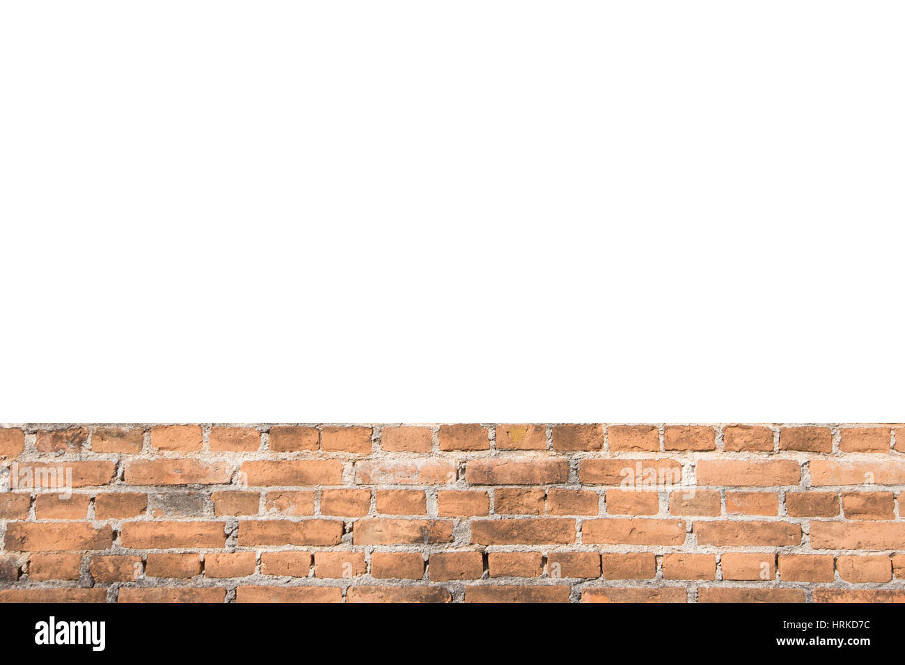Leerstelle Ameise Muster der orange Olld Wand Bausteinstruktur Hintergrund Stockfoto