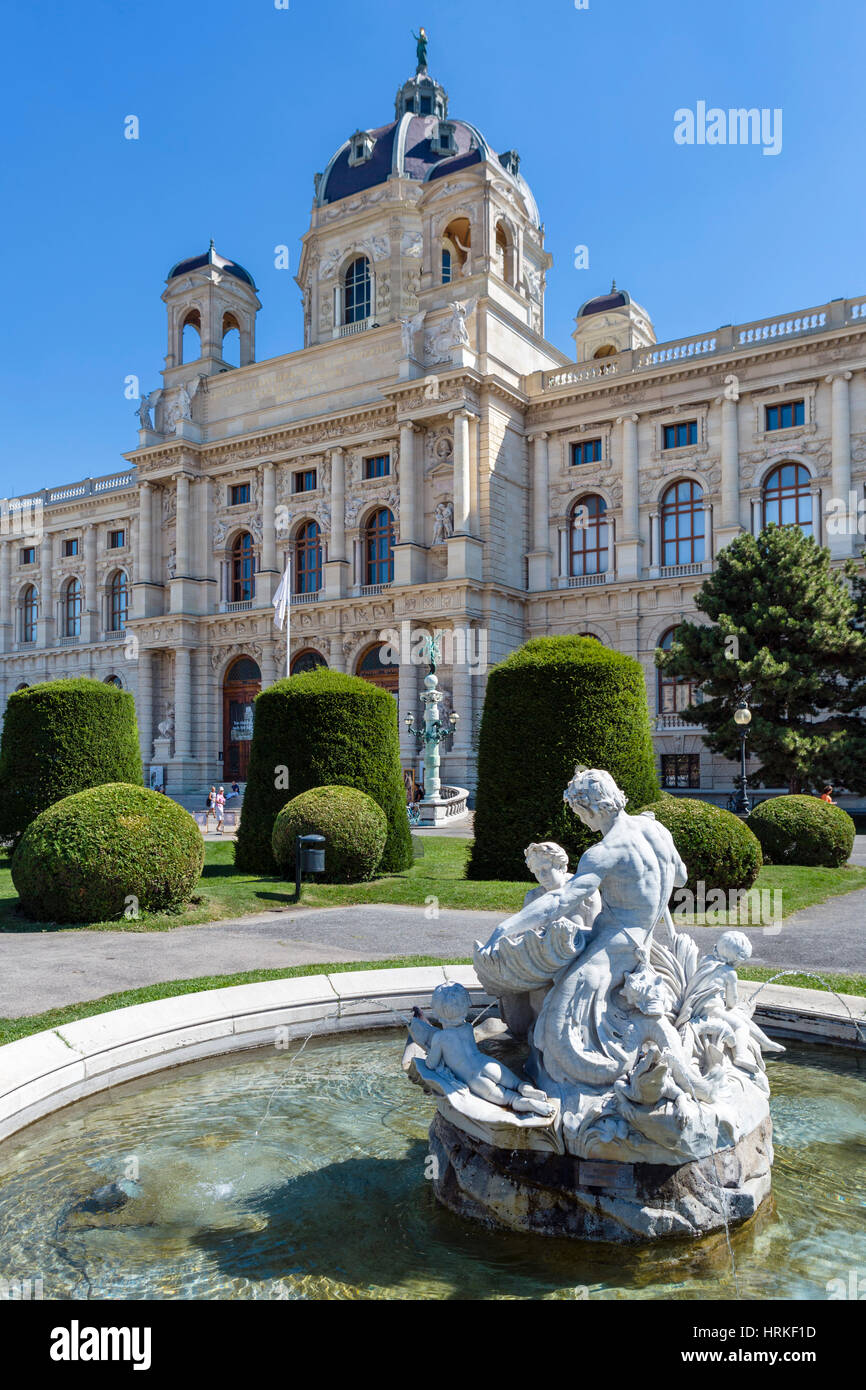 Kunsthistorisches Museum (Museum of Fine Arts), Maria-Theresien-Platz, Wien, Österreich Stockfoto