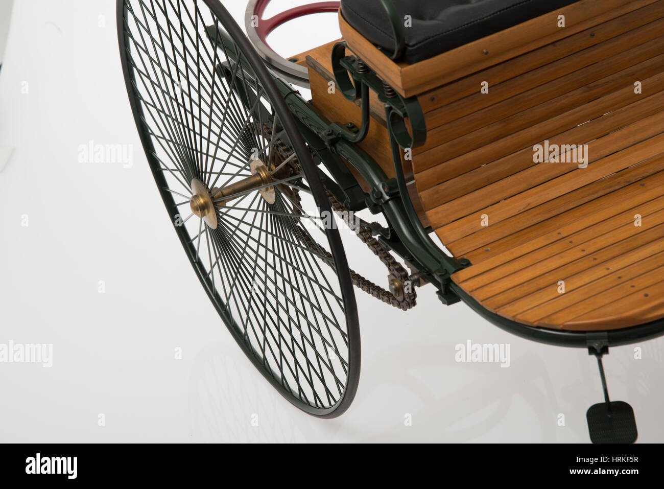 Modell des 1885 Benz 3 Wheeler Stockfoto