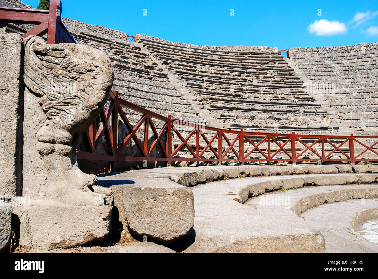 Das kleine Theater Odeion. Pompeji Stockfotografie - Alamy