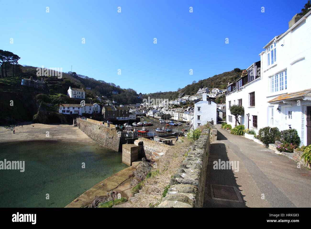 Polperro in Cornwall, England. Stockfoto