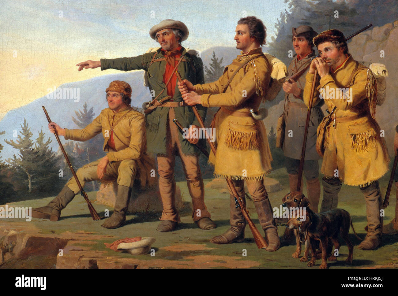 Daniel Boone, US-amerikanischer Volksheld Stockfoto