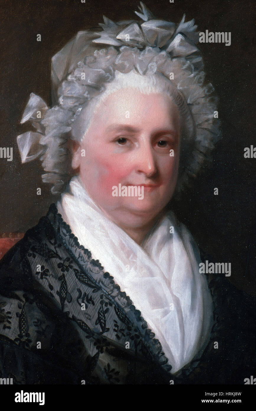 Martha Washington, amerikanischer Patriot Stockfoto
