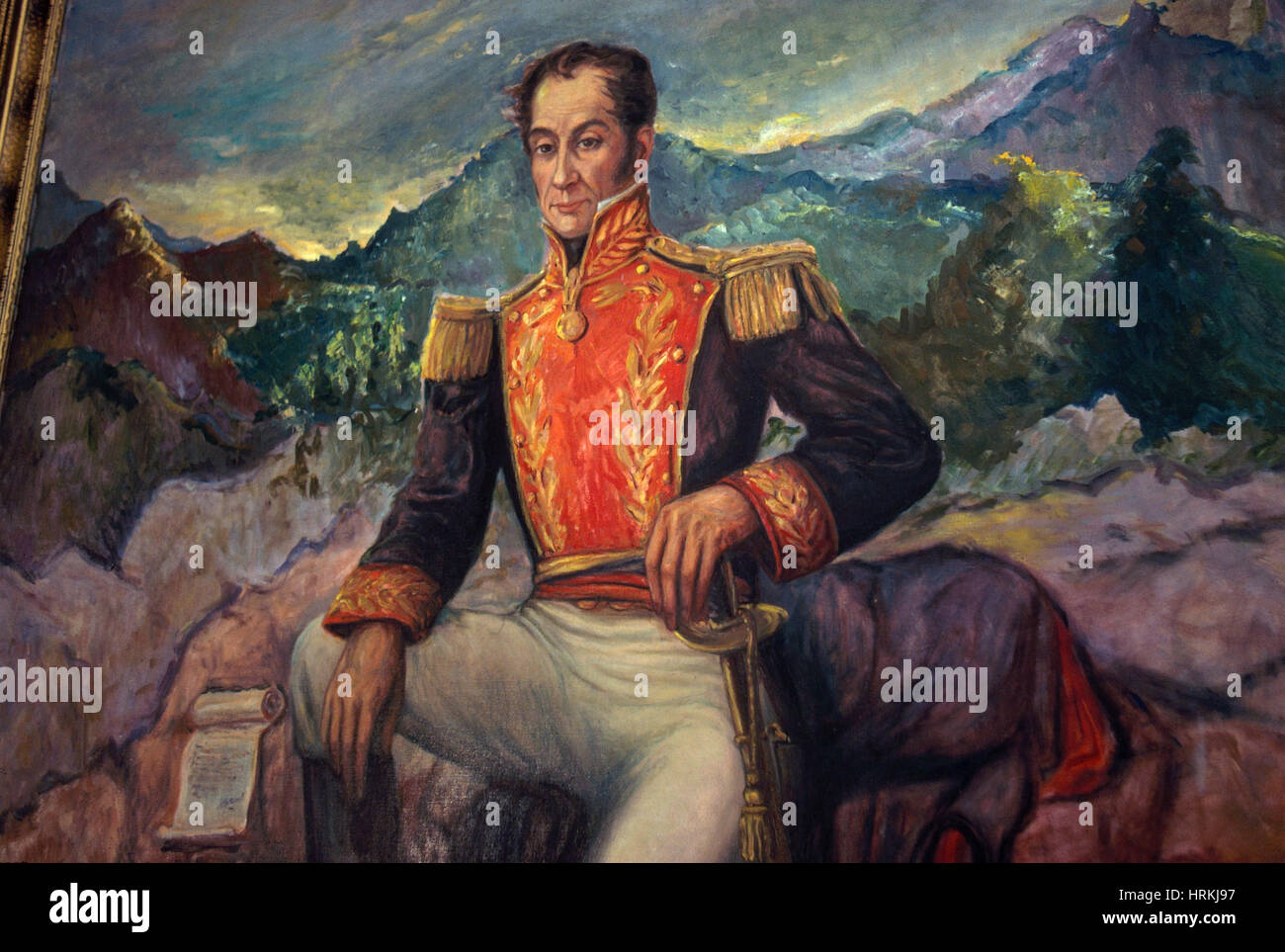 SimÌ_n BolÌ_var, venezolanischer Politiker Stockfoto
