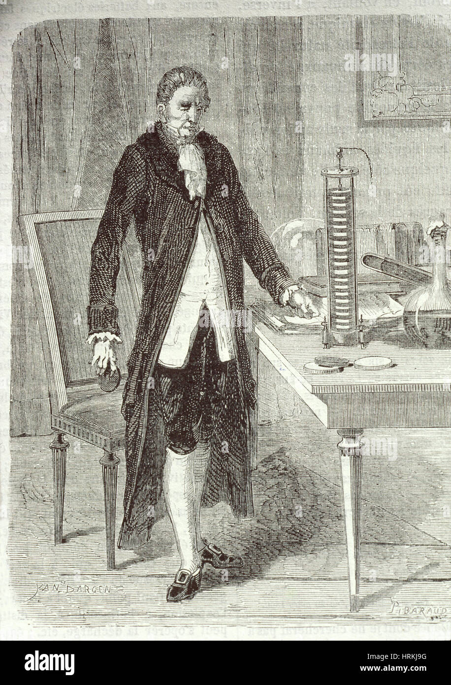 Alessandro Volta, italienischer Physiker Stockfoto