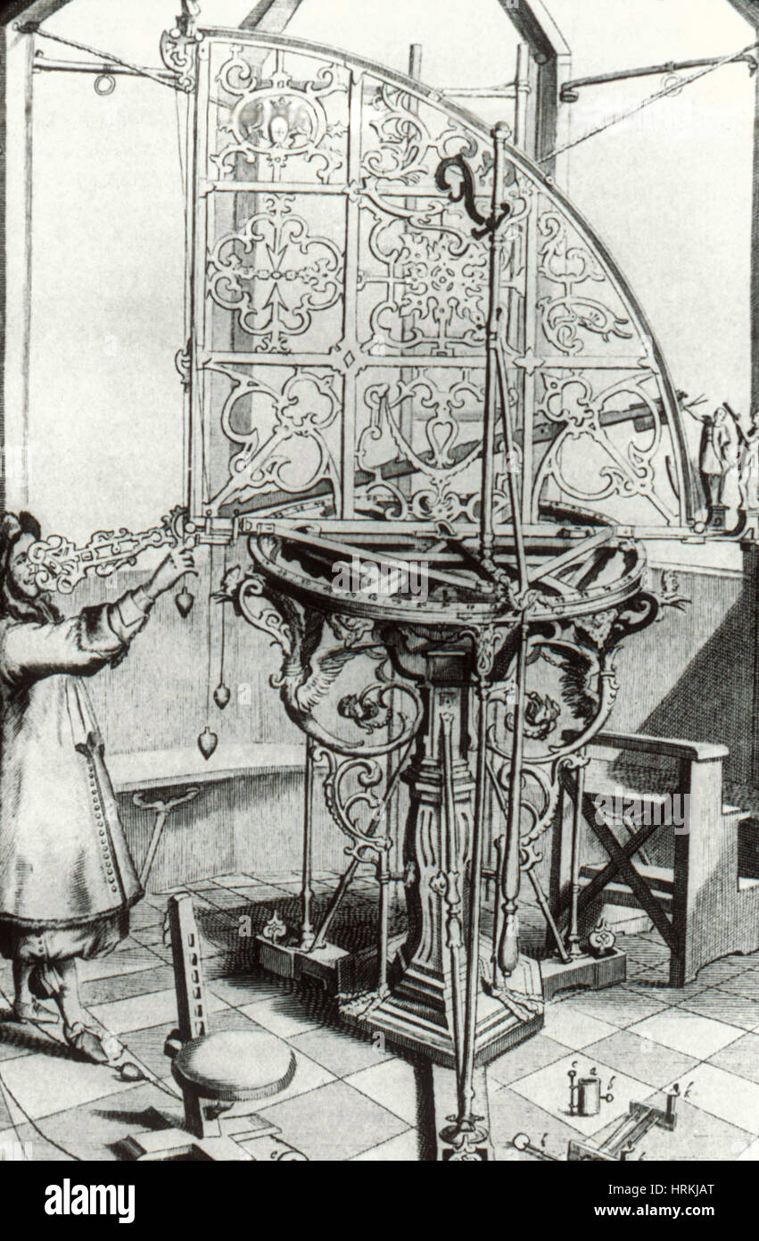 Quadrant, 17. Jahrhundert Stockfoto