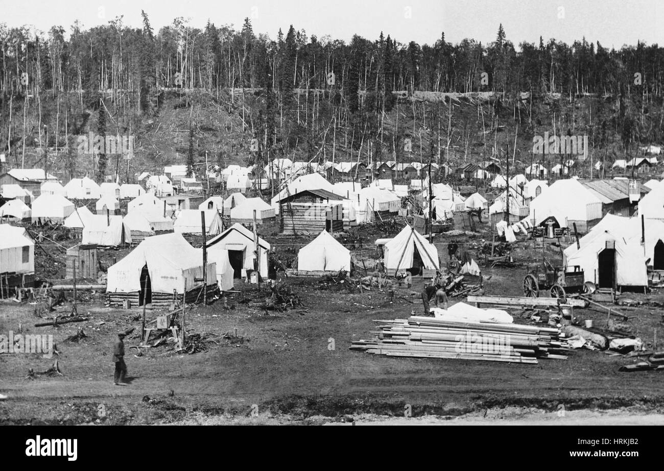 Anchorage, Alaska im Jahre 1915 Stockfoto