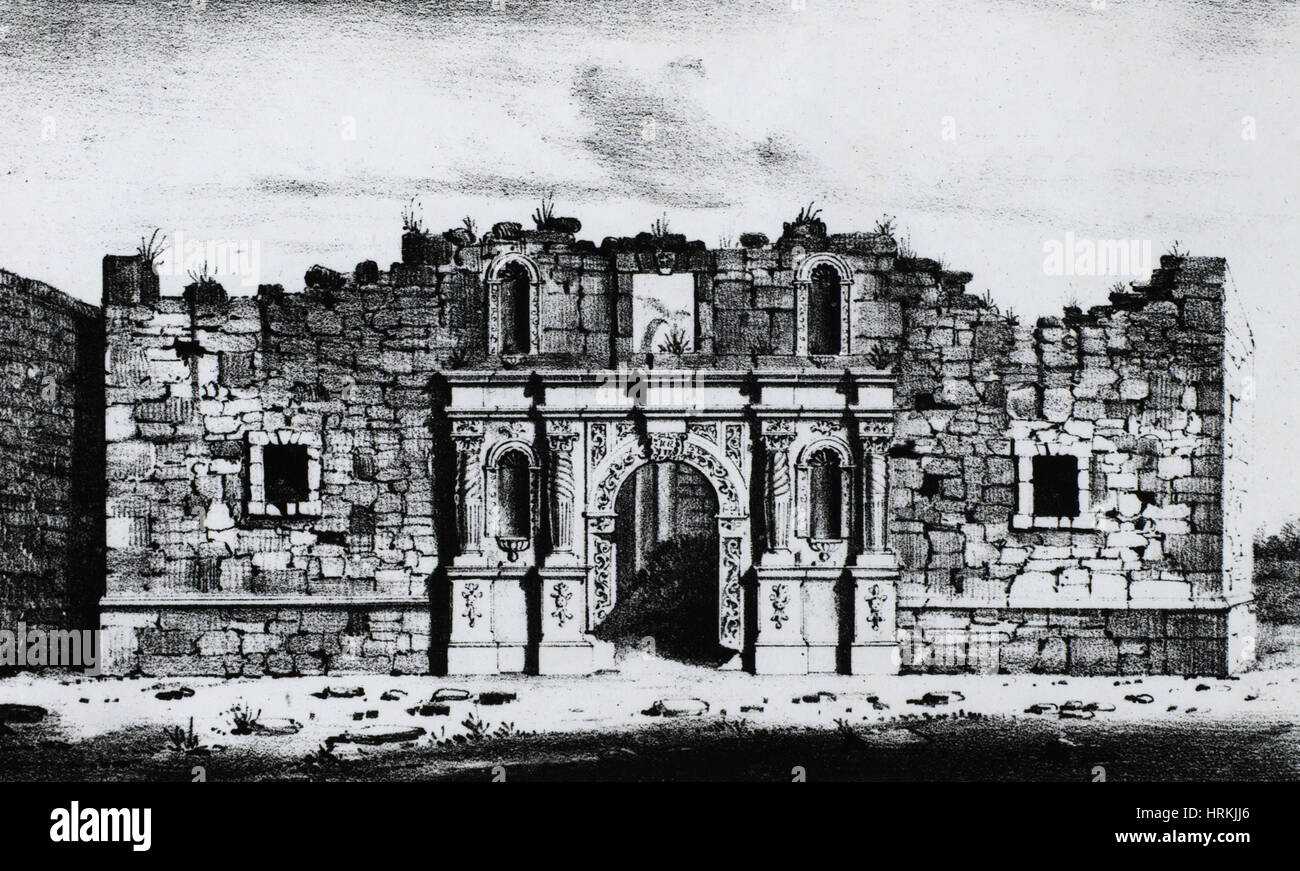 Kirche von Alamo Stockfoto