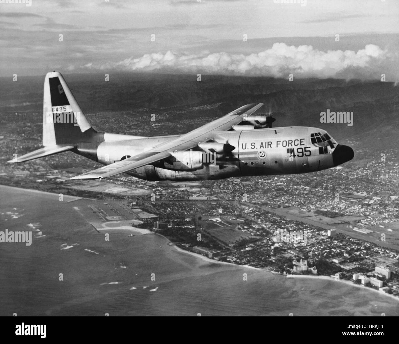 Lockheed c-130 Hercules, 1950er Jahre Stockfoto