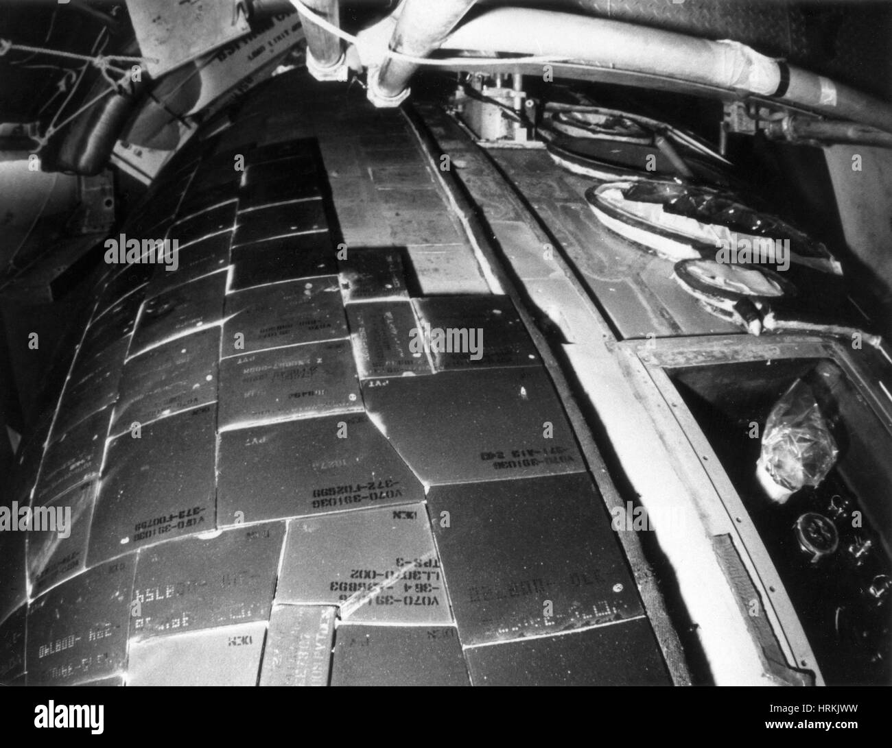Space Shuttle Columbia thermische Fliesen Stockfoto