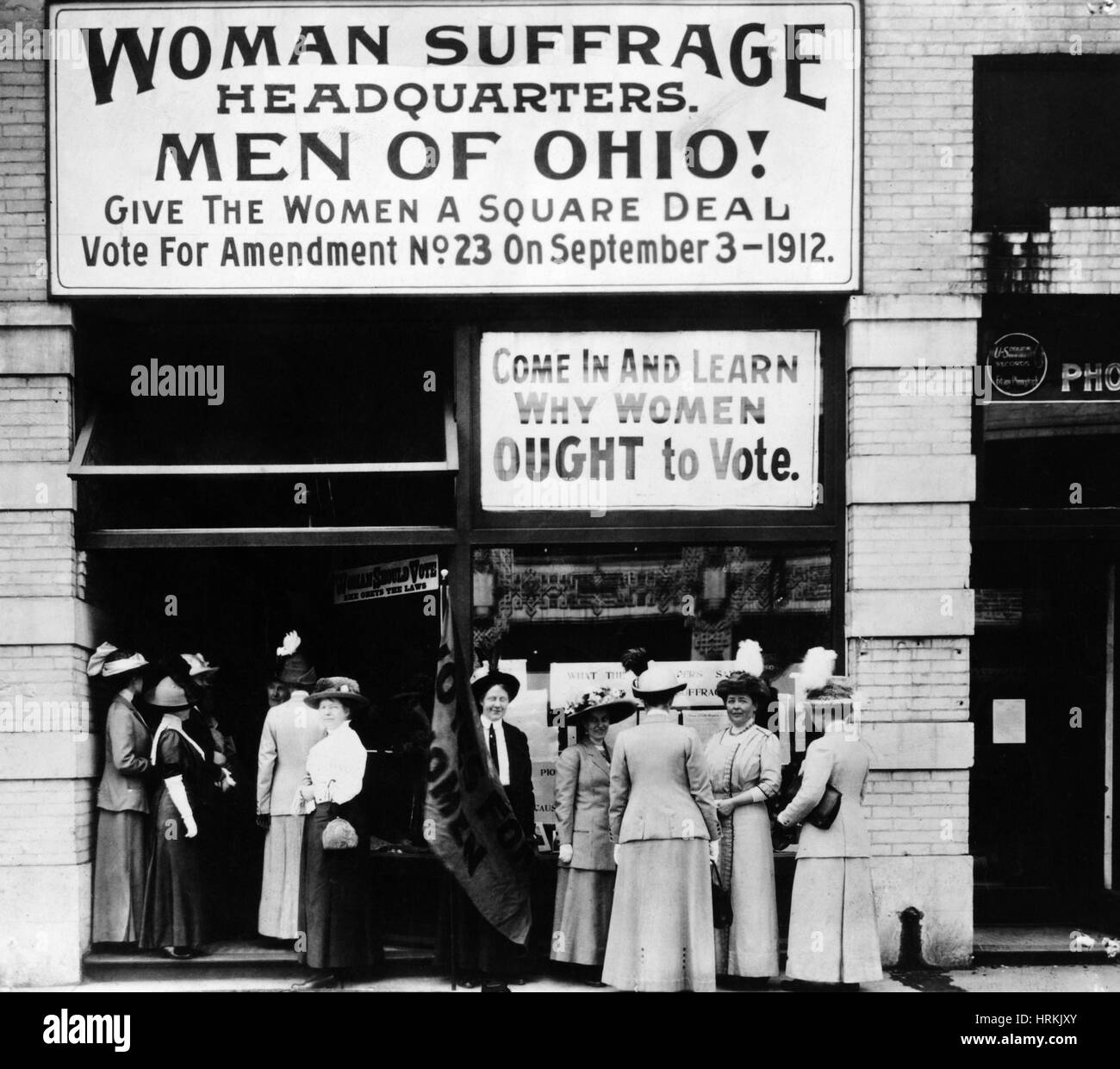 Woman Suffrage Hauptsitz, 1912 Stockfoto