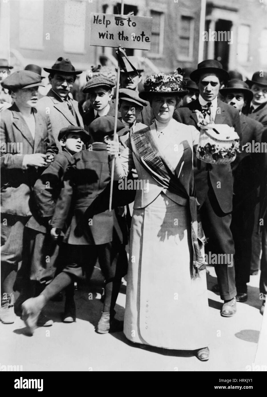 Suffragette Demonstrator Stockfoto