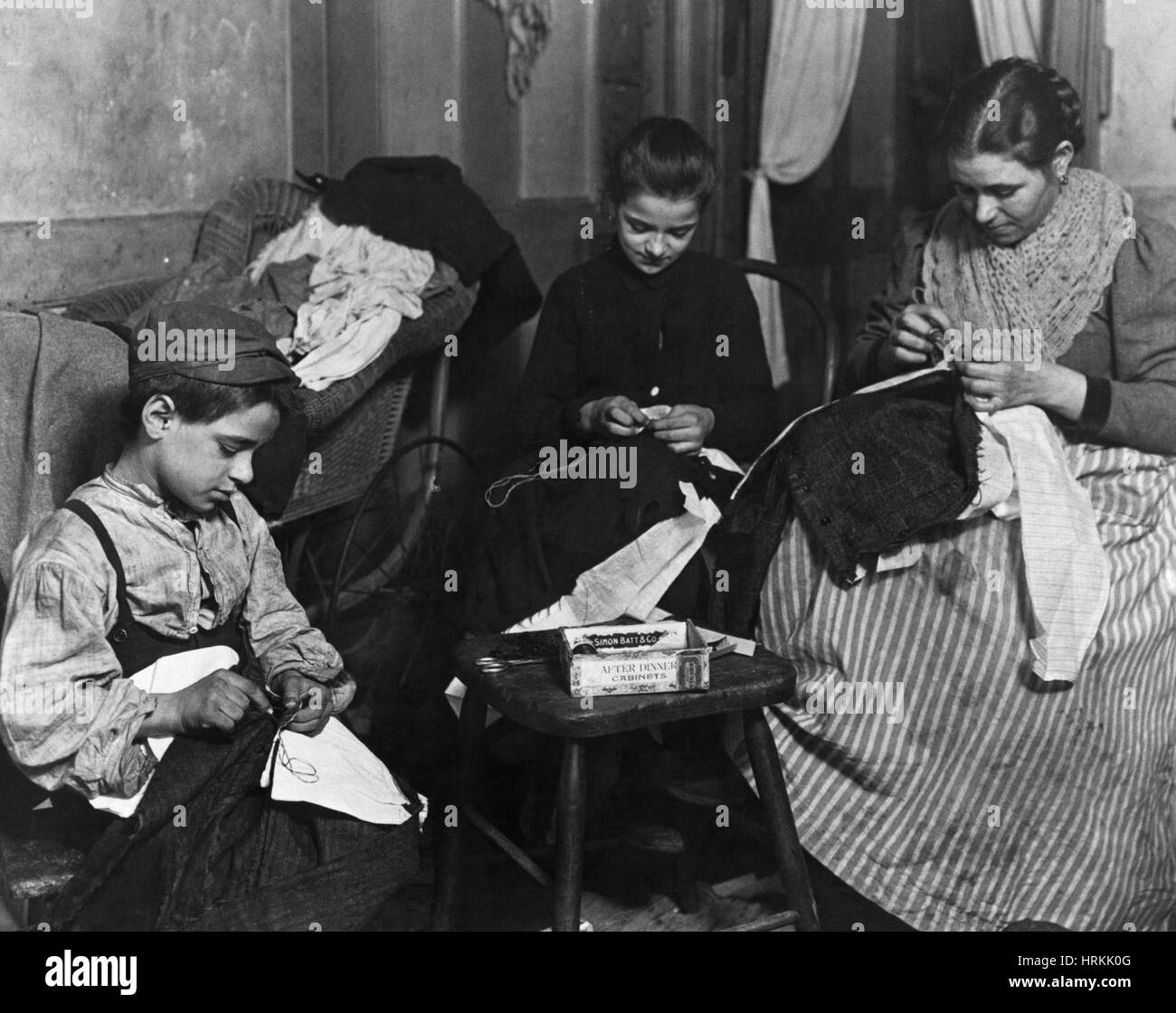 Textilarbeiter, NYC 1908 Stockfoto