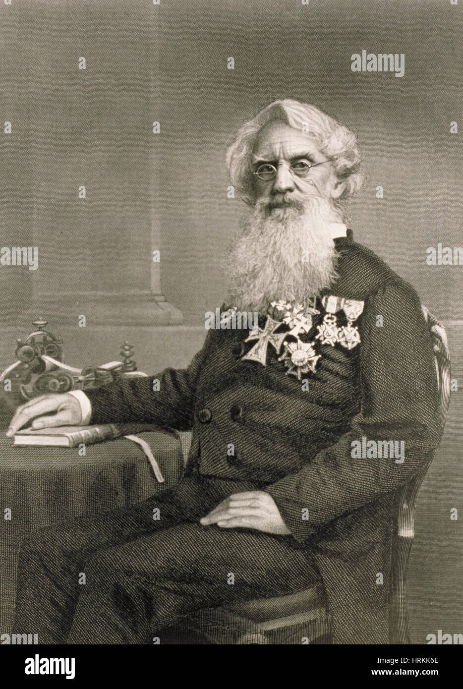 Samuel Morse, US-amerikanischer Erfinder Stockfoto