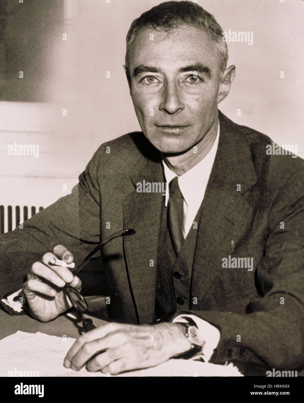 J. Robert Oppenheimer, US-amerikanischer Physiker Stockfoto