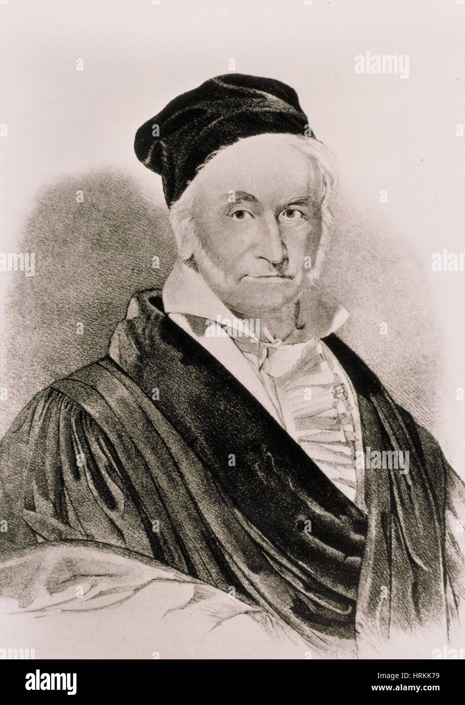 Carl Friedrich Gauß, deutscher Mathematiker Stockfoto