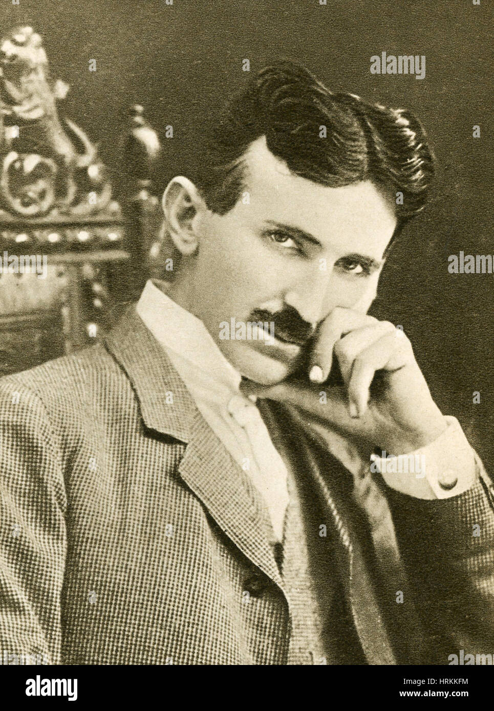 Nikola Tesla, serbisch-US-amerikanischer Erfinder Stockfoto