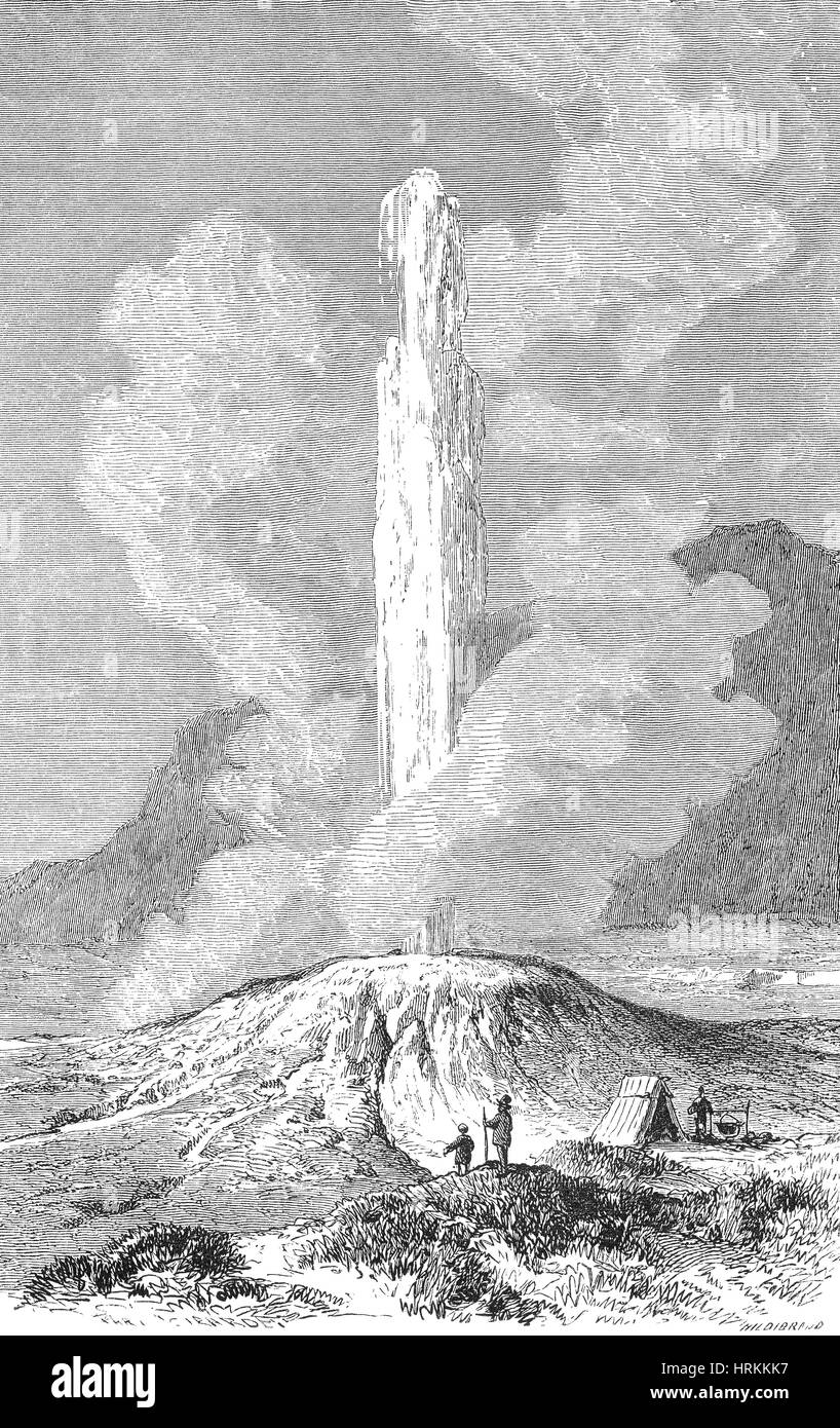 Großer Geysir, Island Stockfoto