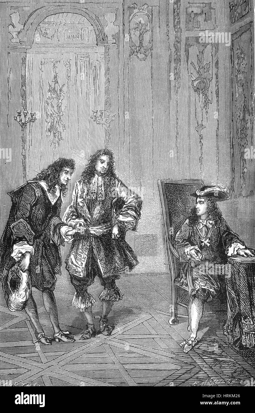 Giovanni Cassini präsentiert Louis XIV, 1669 Stockfoto