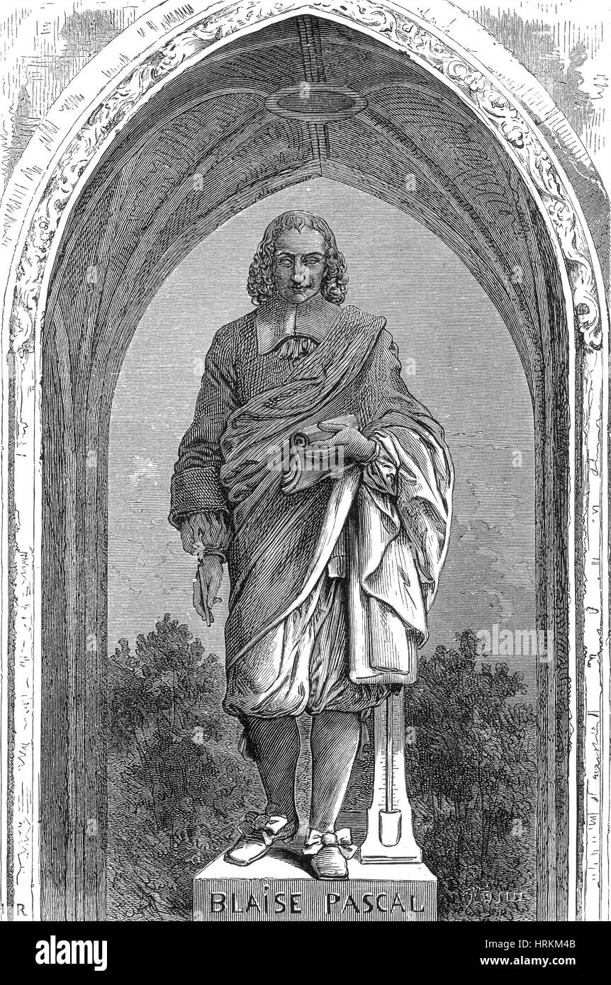 Blaise Pascal, französischer Universalgelehrter Stockfoto