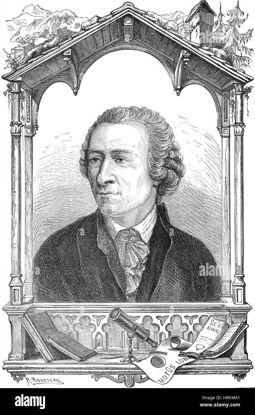Leonhard Euler, Schweizer Mathematiker Stockfoto