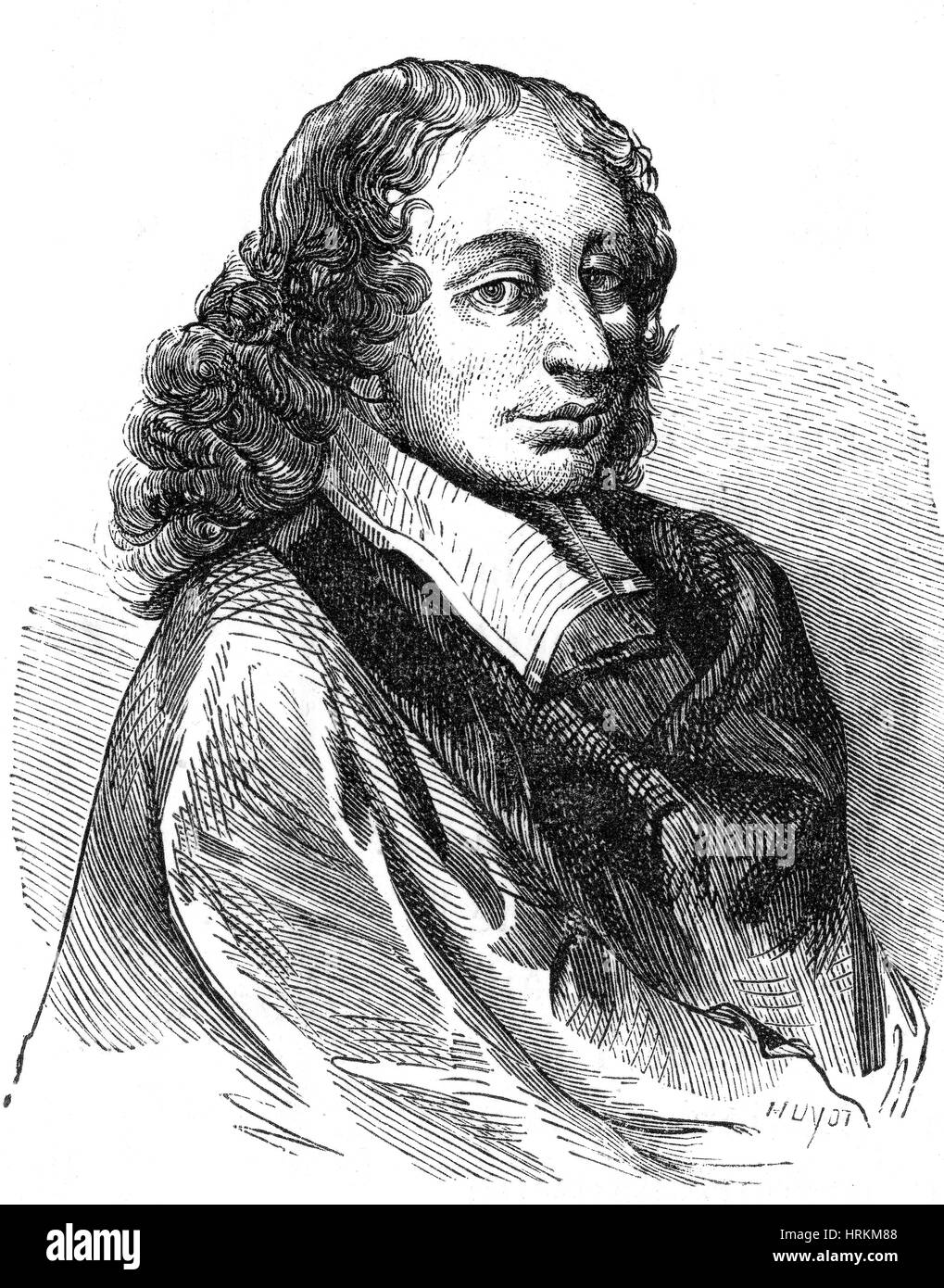 Blaise Pascal, französischer Universalgelehrter Stockfoto
