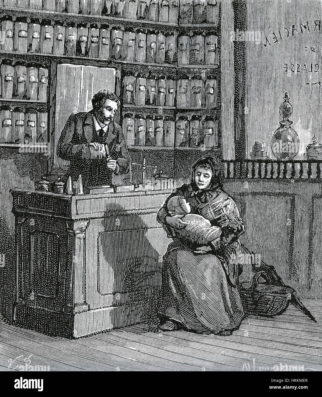 Historische Apotheke Stockfoto