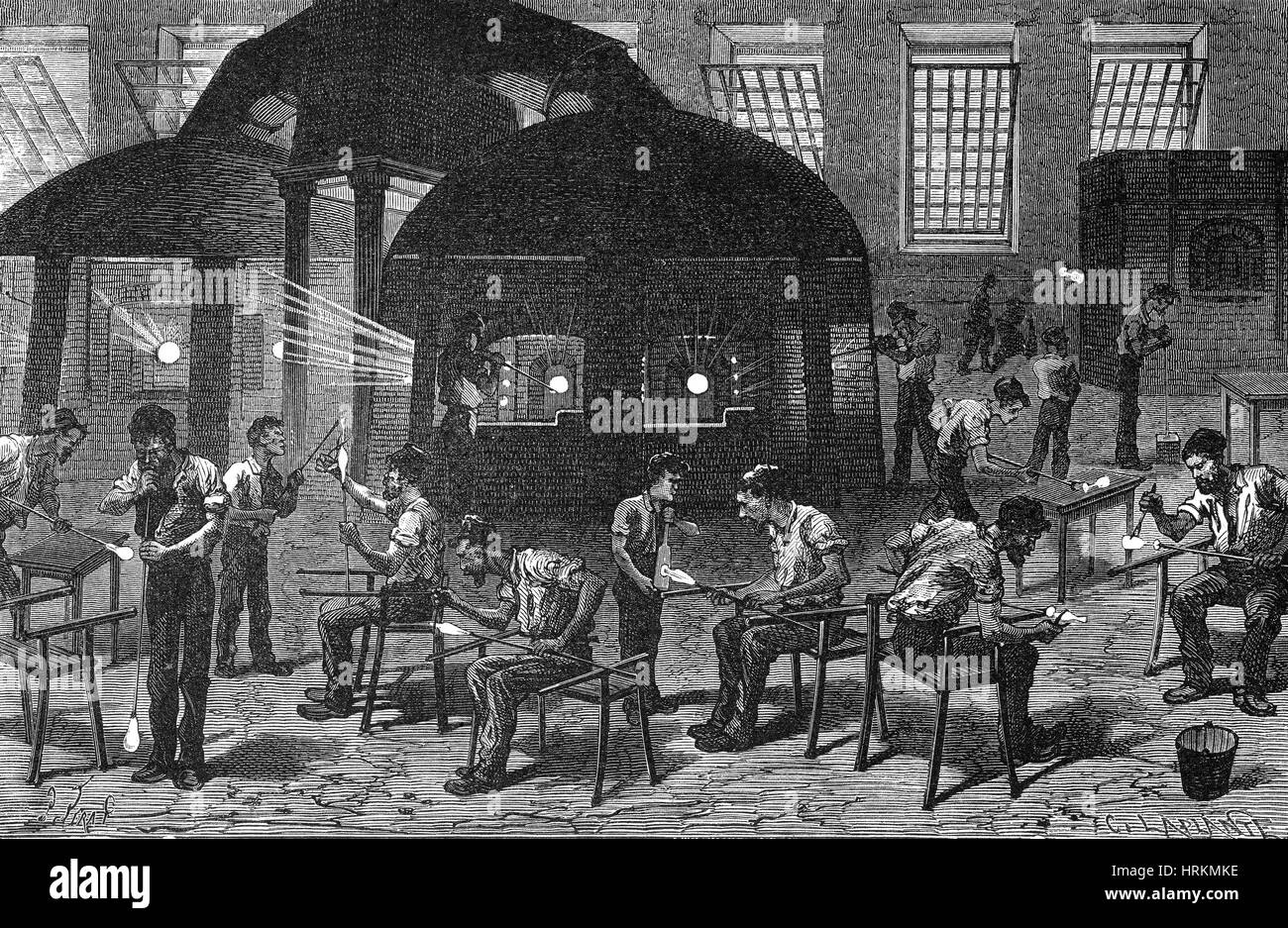 Workers Factory 19th Century Stockfotos & Workers Factory 19th Century