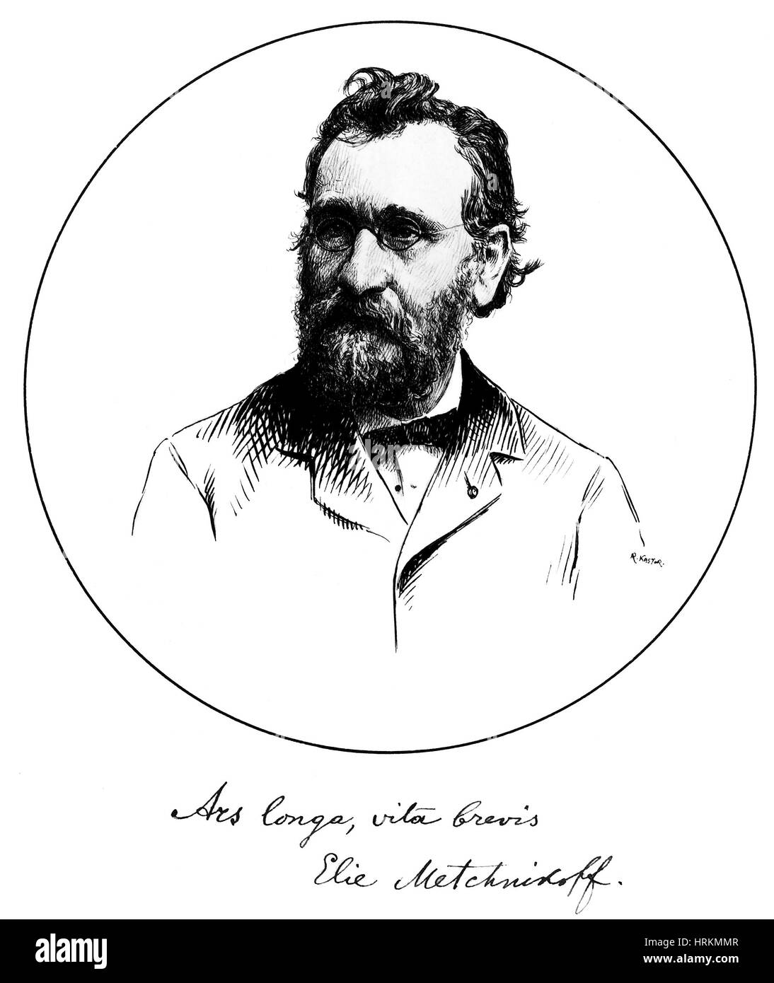 Ilya Ilyich Mechnikov, russische Immunologe Stockfoto