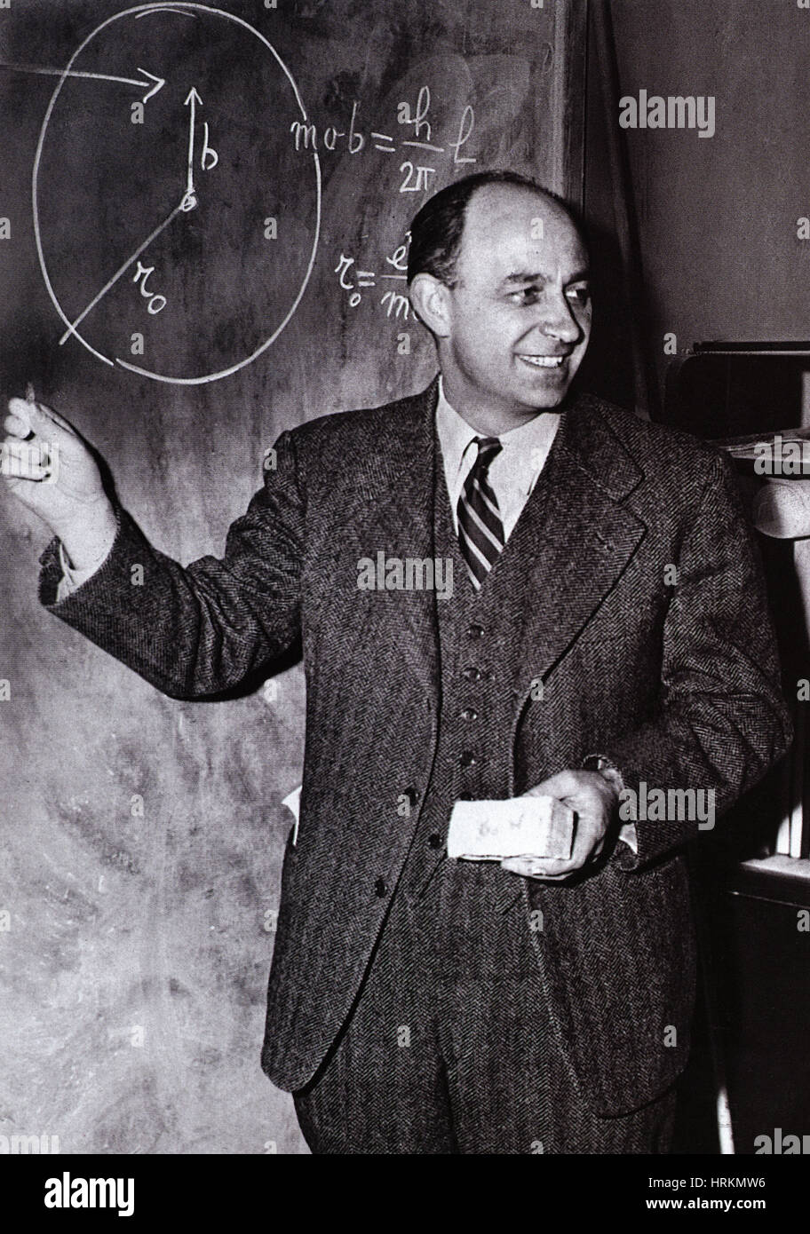 Italienisch-amerikanische Physiker Enrico Fermi Stockfoto