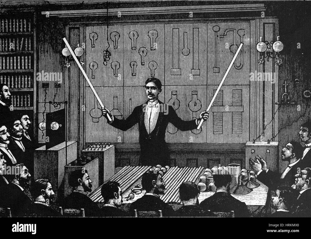 Nikola Tesla, serbisch-US-amerikanischer Erfinder Stockfoto