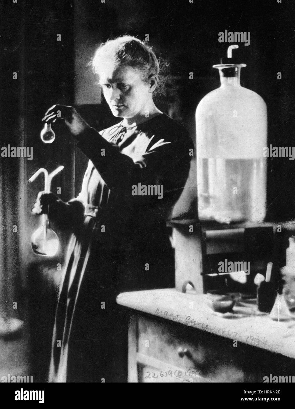 Marie Curie, polnisch-französischer Physiker Stockfoto