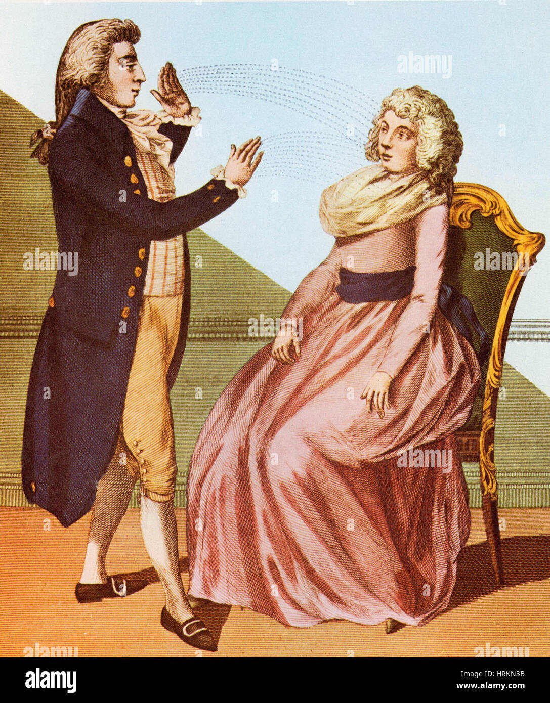 Franz Mesmer, deutscher Arzt Stockfoto