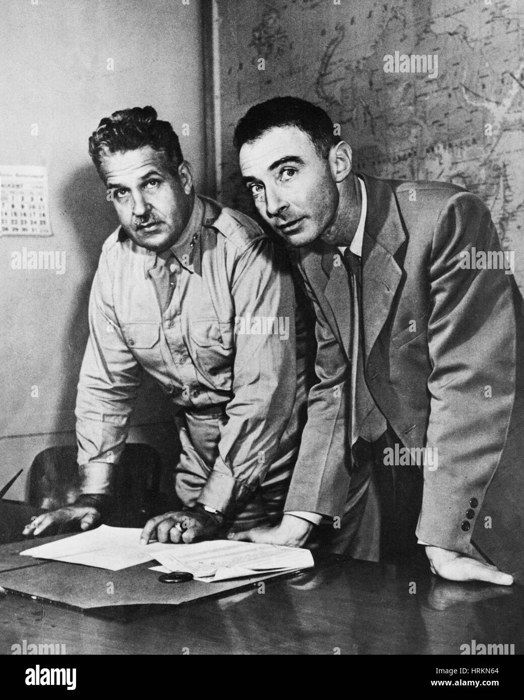 Manhattan-Projekt, Haine und Oppenheimer Stockfoto