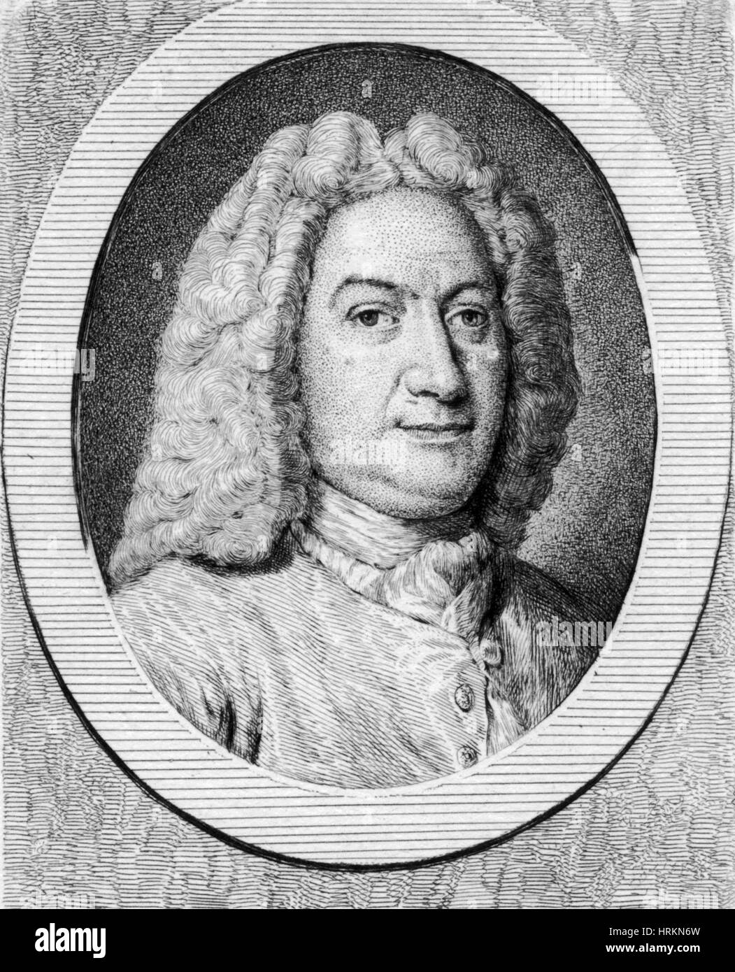 Johann Bernoulli, Schweizer Mathematiker Stockfoto