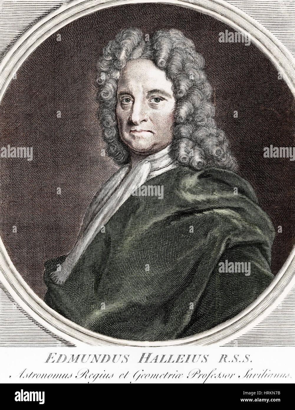 Edmond Halley, englischer Universalgelehrter Stockfoto