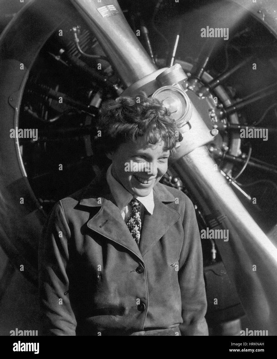 Amerikanische Fliegerin Amelia Earhart Stockfoto