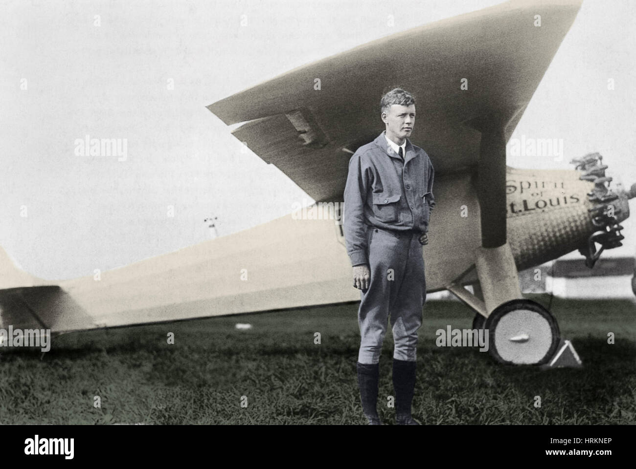 Charles Lindbergh, US-amerikanischer Pilot Stockfoto