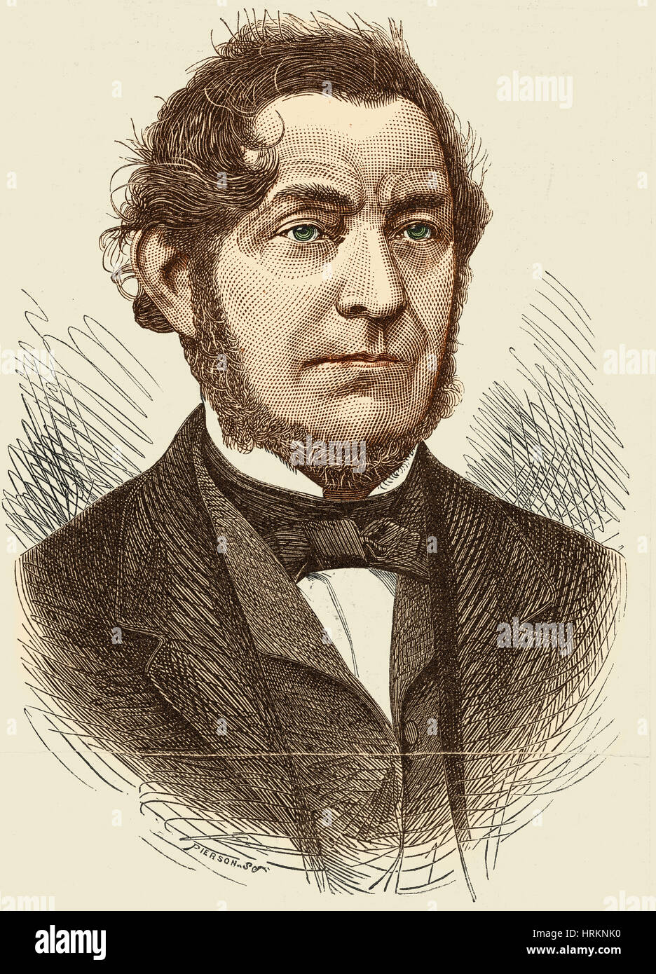 Robert Bunsen, deutscher Chemiker Stockfoto