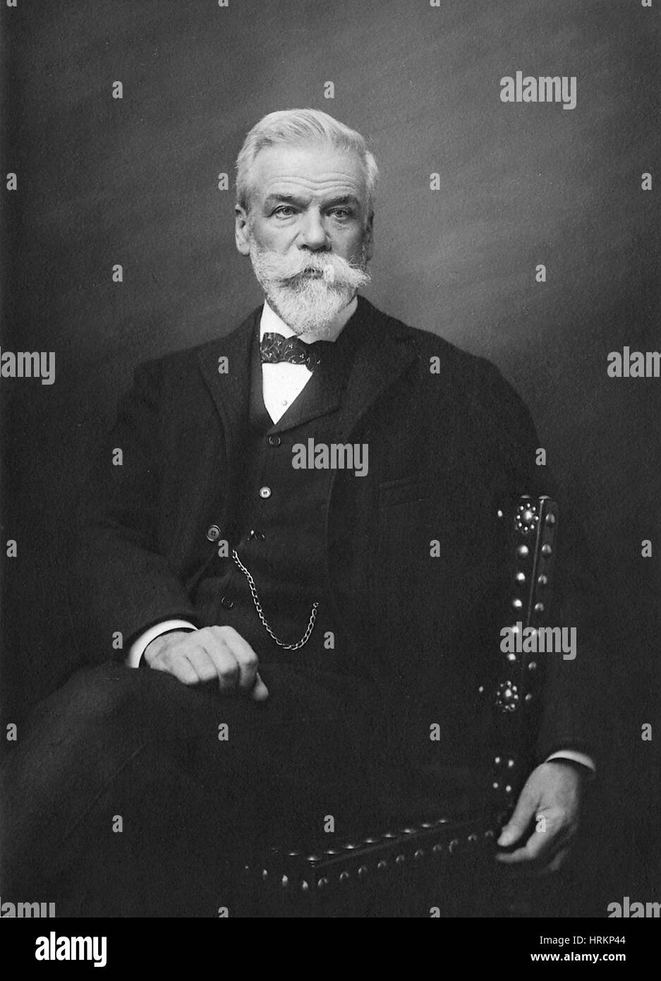 Ernest Solvay, belgischer Chemiker Stockfoto