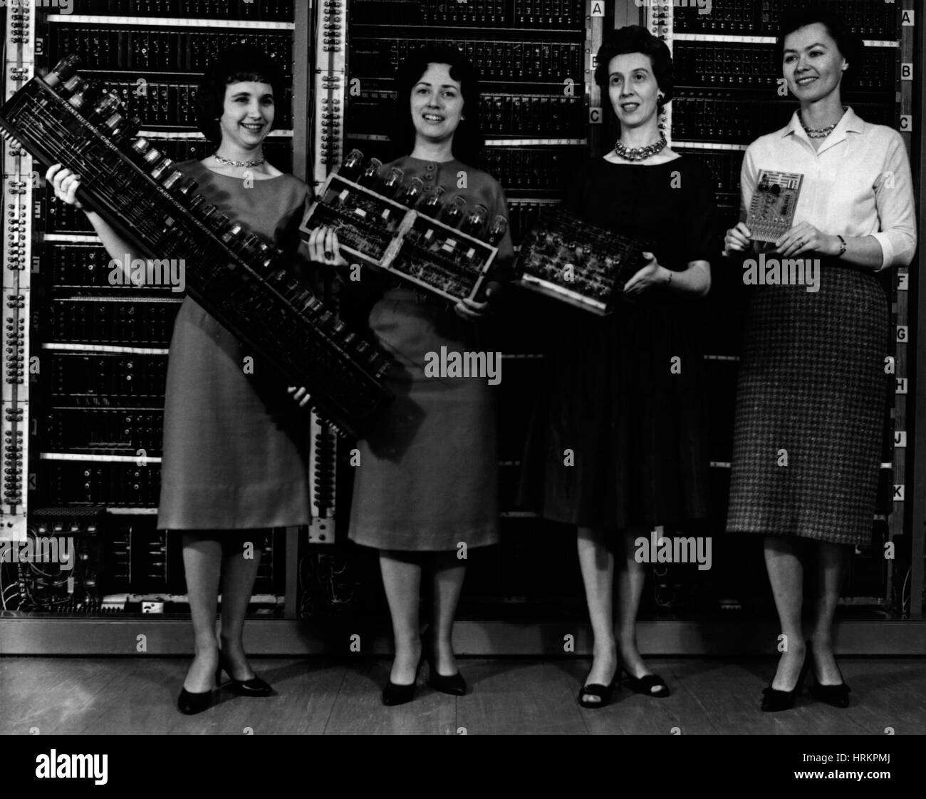 Ersten vier Computerplatinen Stockfoto