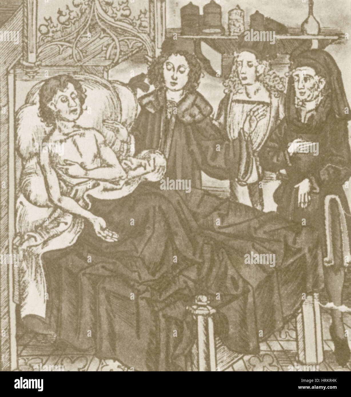 Opfer der Pest Stockfoto