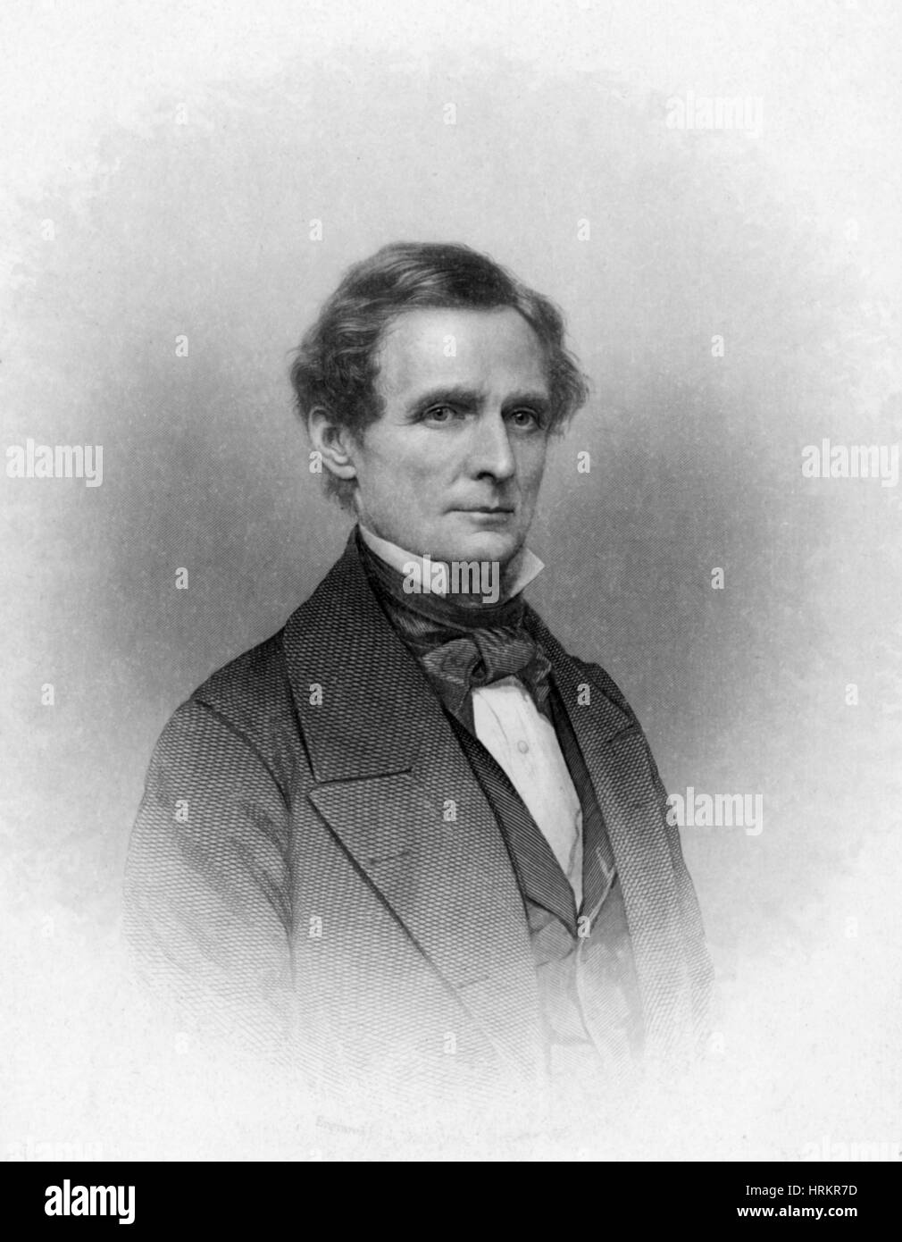 Jefferson Davis, Präsident der Konföderierten Armee Stockfoto