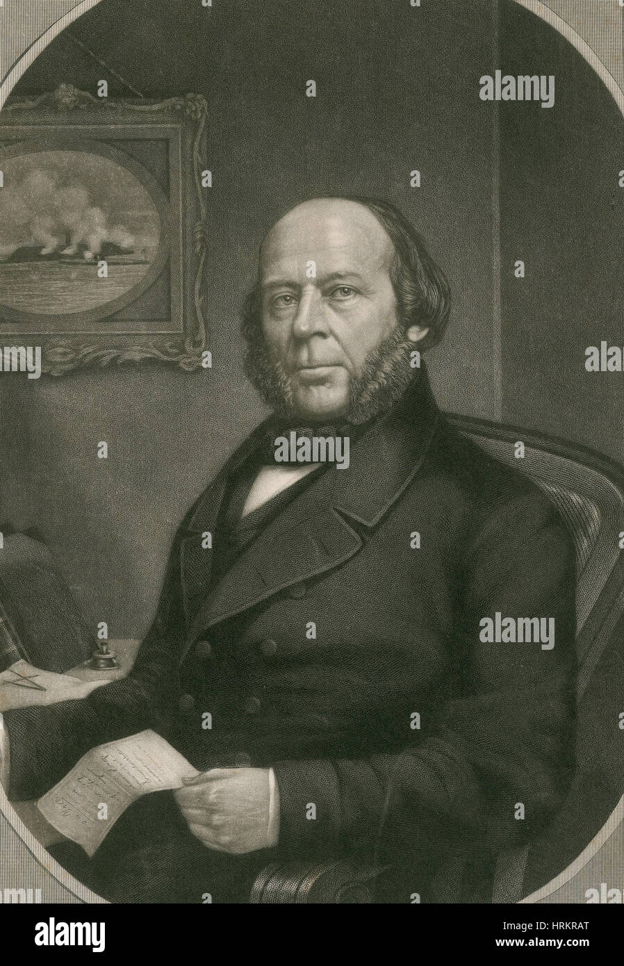 John Ericsson, Schwedisch-US-amerikanischer Erfinder Stockfoto