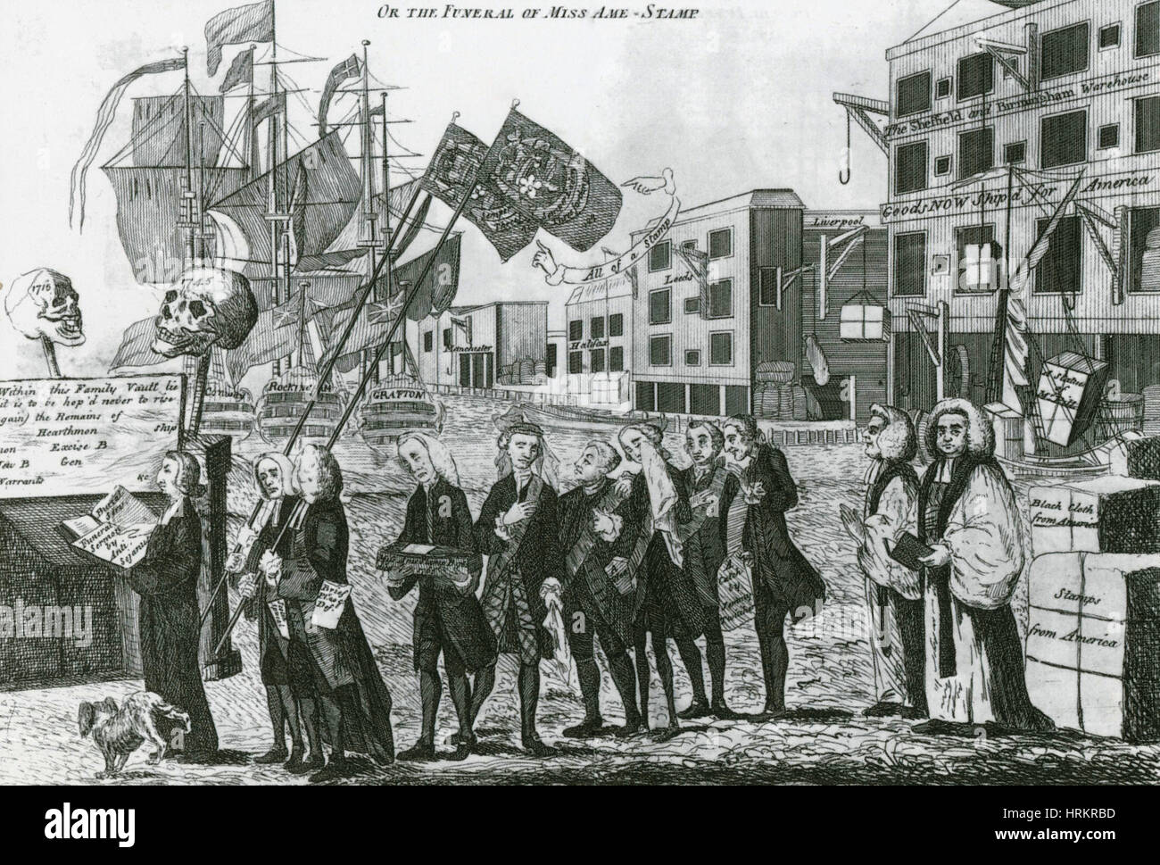 Aufhebung des Stamp Act, 1766 Stockfoto